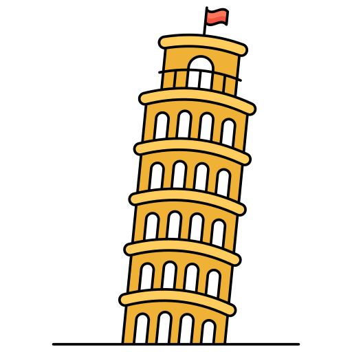 torre de pisa icono gratis