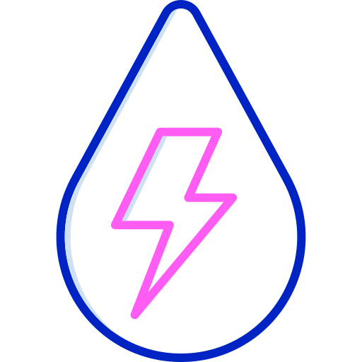 agua electricidad icono gratis