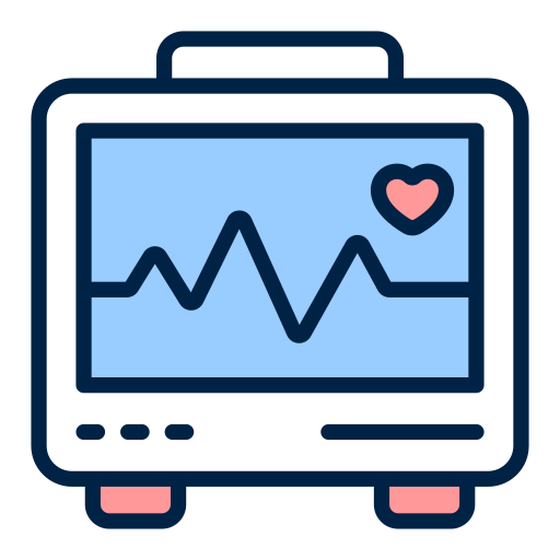 máquina de ecg icono gratis