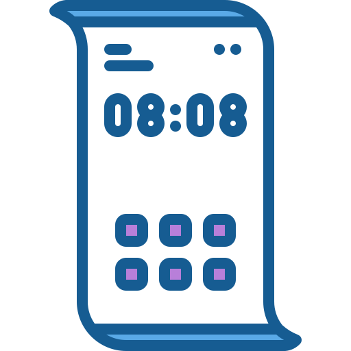 Foldable phone free icon Foldable phone free icon