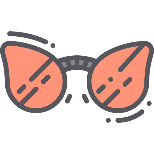 Weird glasses free icon