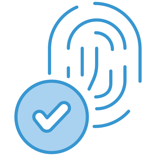 huella dactilar icono gratis