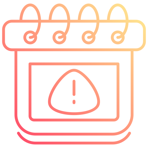 error de calendario icono gratis