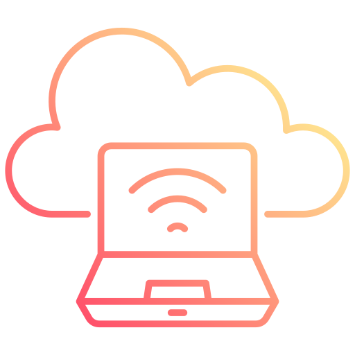 dispositivos conectados a la nube icono gratis