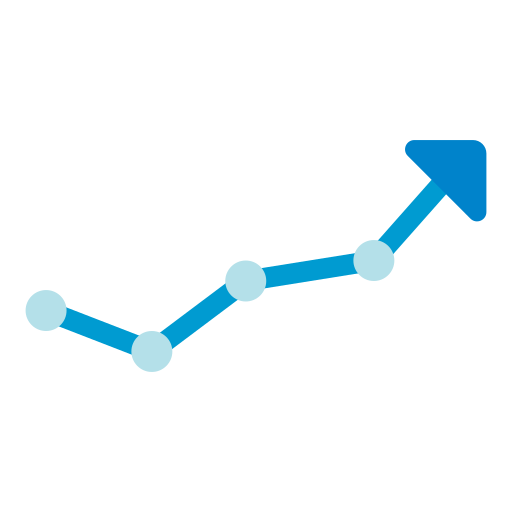 gráfico de progreso icono gratis