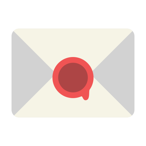 correo sellado icono gratis