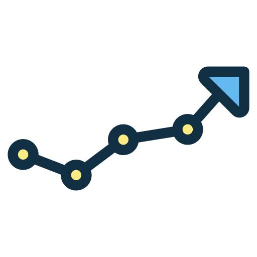 gráfico de progreso icono gratis