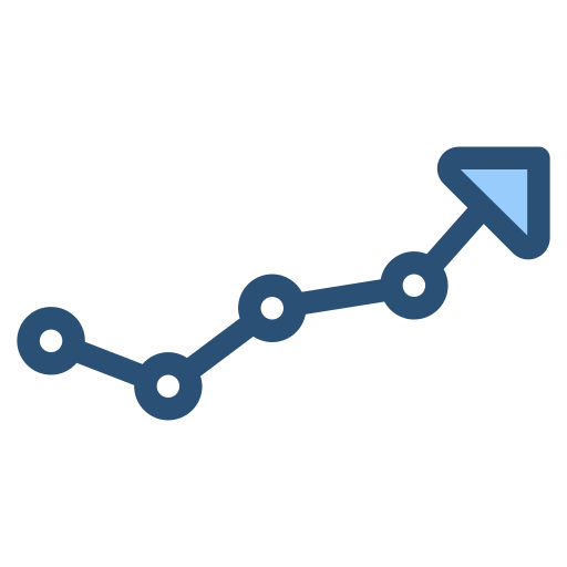 gráfico de progreso icono gratis