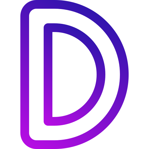 문자 d 무료 아이콘