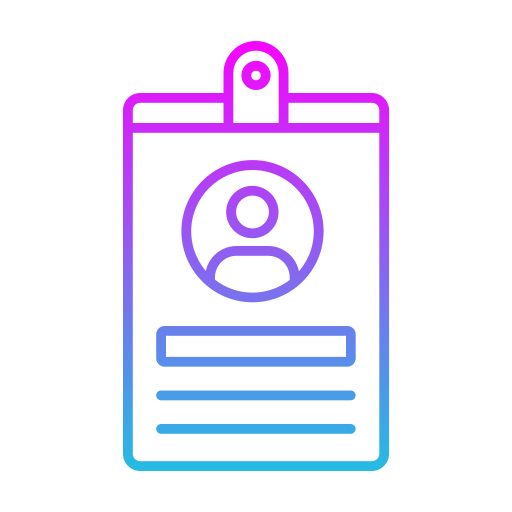 tarjeta de identificación icono gratis