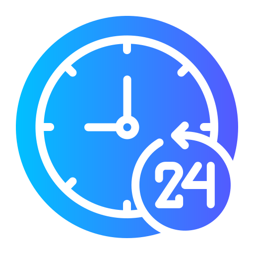 24 hours free icon