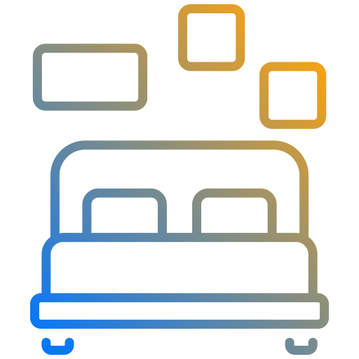 cama doble icono gratis