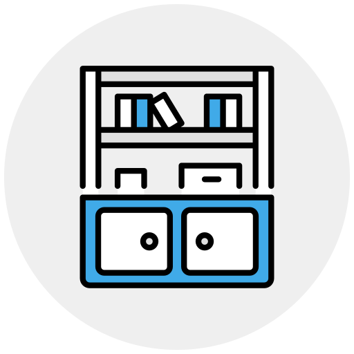 estantes icono gratis