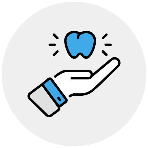 seguro dental icono gratis