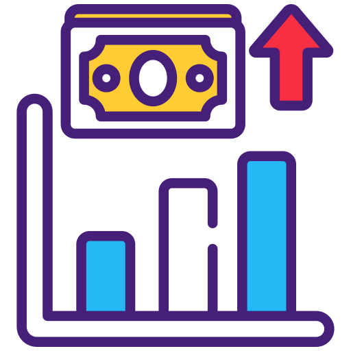 ganancia icono gratis