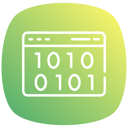 código binario icono gratis