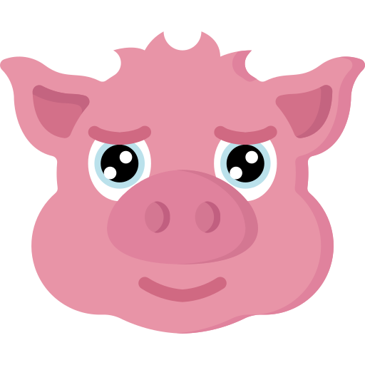 Pig icon Juicy Fish Flat