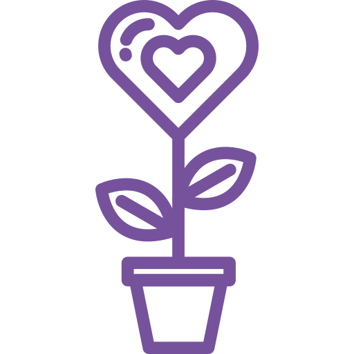 amor por las plantas icono gratis