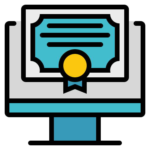 certificado icono gratis