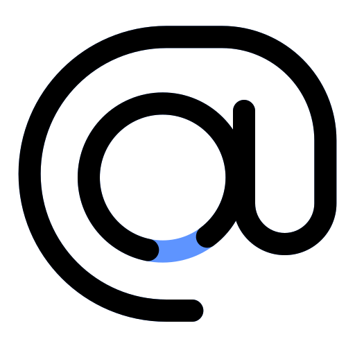 At sign free icon