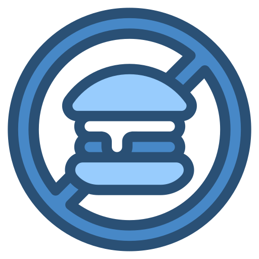 no comida chatarra icono gratis