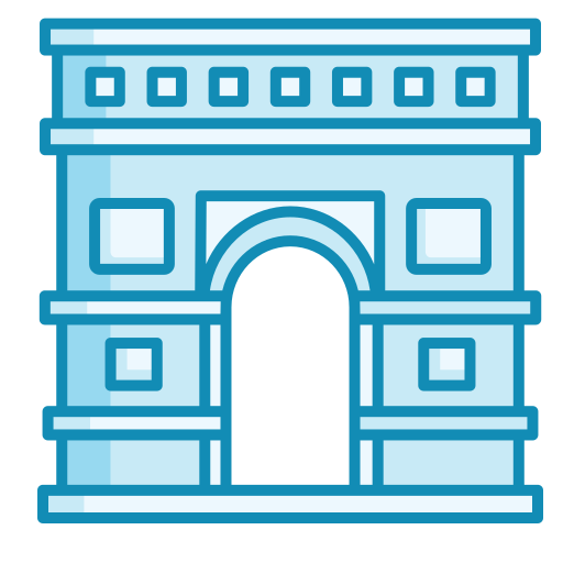 arco del triunfo icono gratis