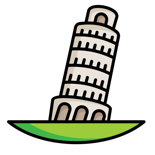Leaning tower of pisa free icon Leaning tower of pisa free icon