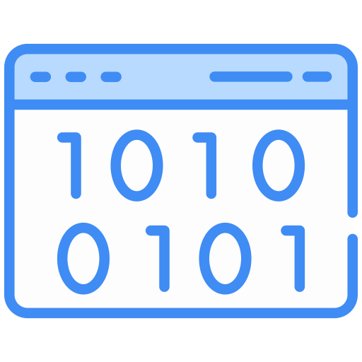 código binario icono gratis