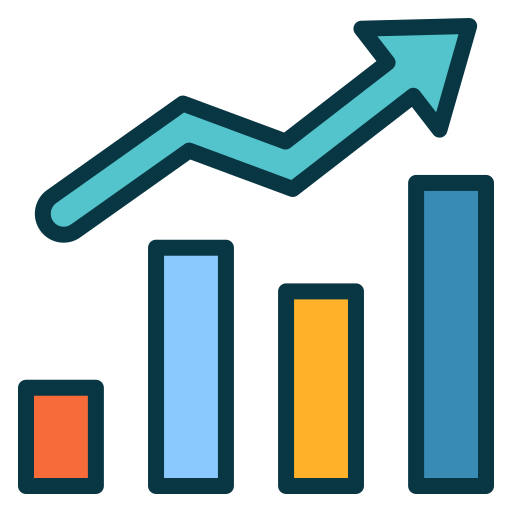 gráfico de barras icono gratis