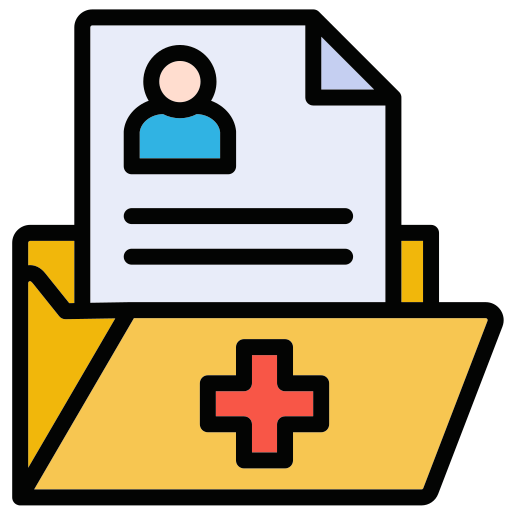 historial médico icono gratis