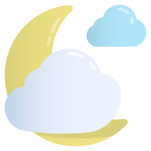 nube nocturna icono gratis