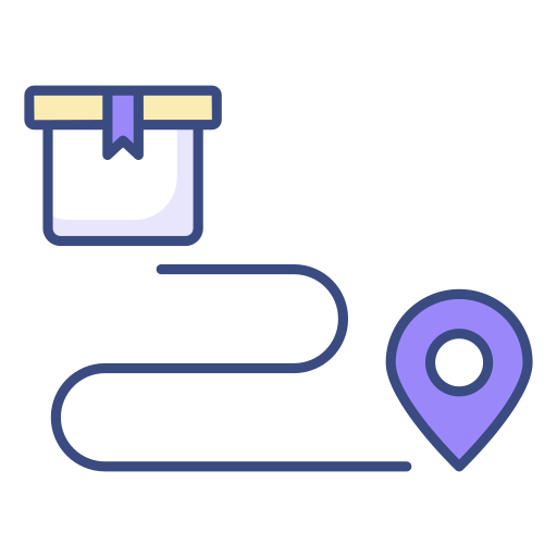 lugar de entrega icono gratis