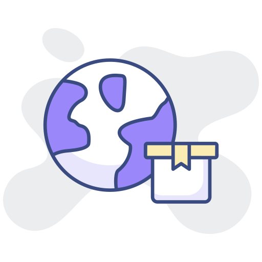 envíos globales icono gratis