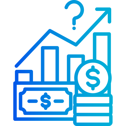 flujo de fondos icono gratis