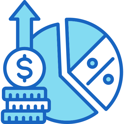 margen de beneficio icono gratis