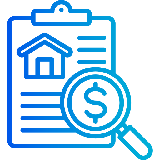 valoración de la propiedad icono gratis