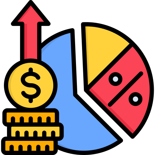 margen de beneficio icono gratis