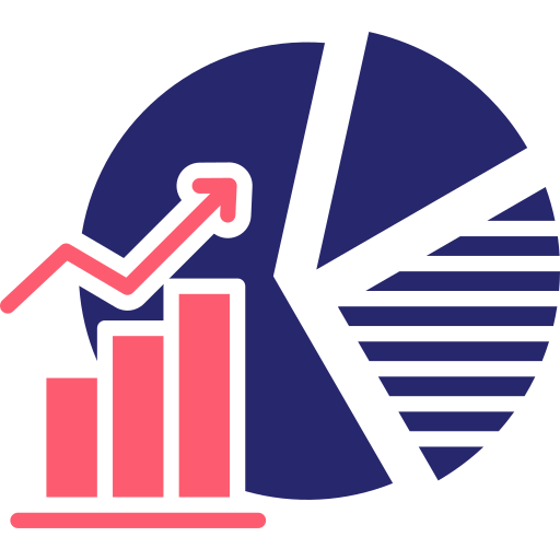 cuota de mercado icono gratis