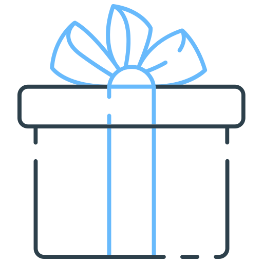 caja de regalo icono gratis