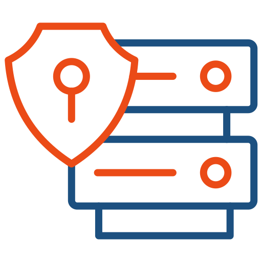 seguridad de datos icono gratis
