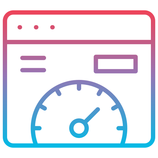 velocidad del sitio web icono gratis