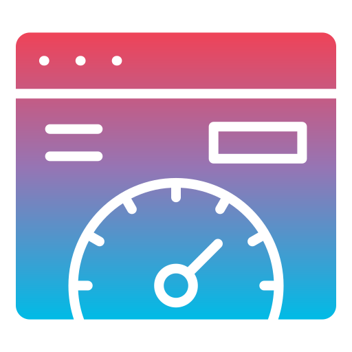 velocidad del sitio web icono gratis