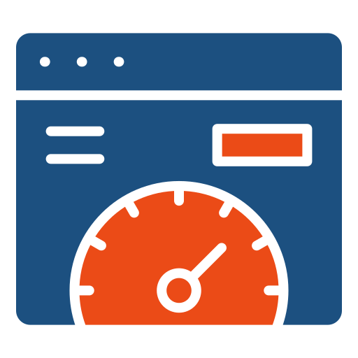 velocidad del sitio web icono gratis