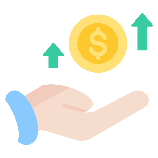 ganancia icono gratis