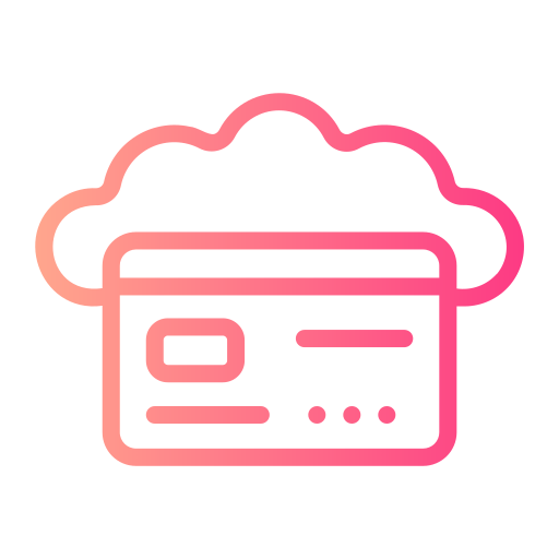 banca en la nube icono gratis