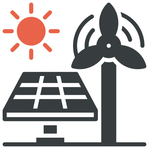 energía solar icono gratis