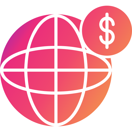economía global icono gratis