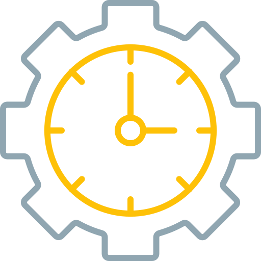 gestión del tiempo icono gratis