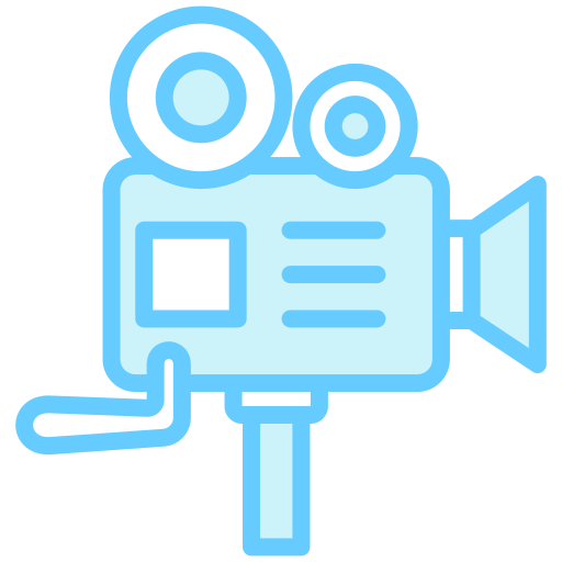 cámara de cine icono gratis