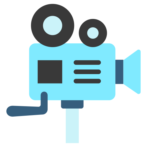 cámara de cine icono gratis